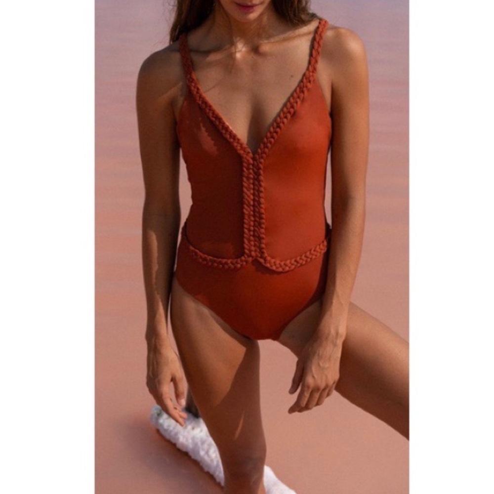 Johanna Ortiz 'Cape Code' braided one piece